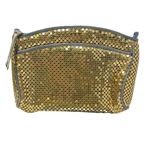 Vintage La Regale Gold Metal Chainmail‎ Purse Evening Bag Art Deco Clutch - Picture 1 of 6